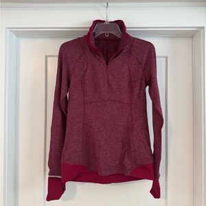 Lululemon Runderful Bordeaux Berry Quarter-Zip Pullover